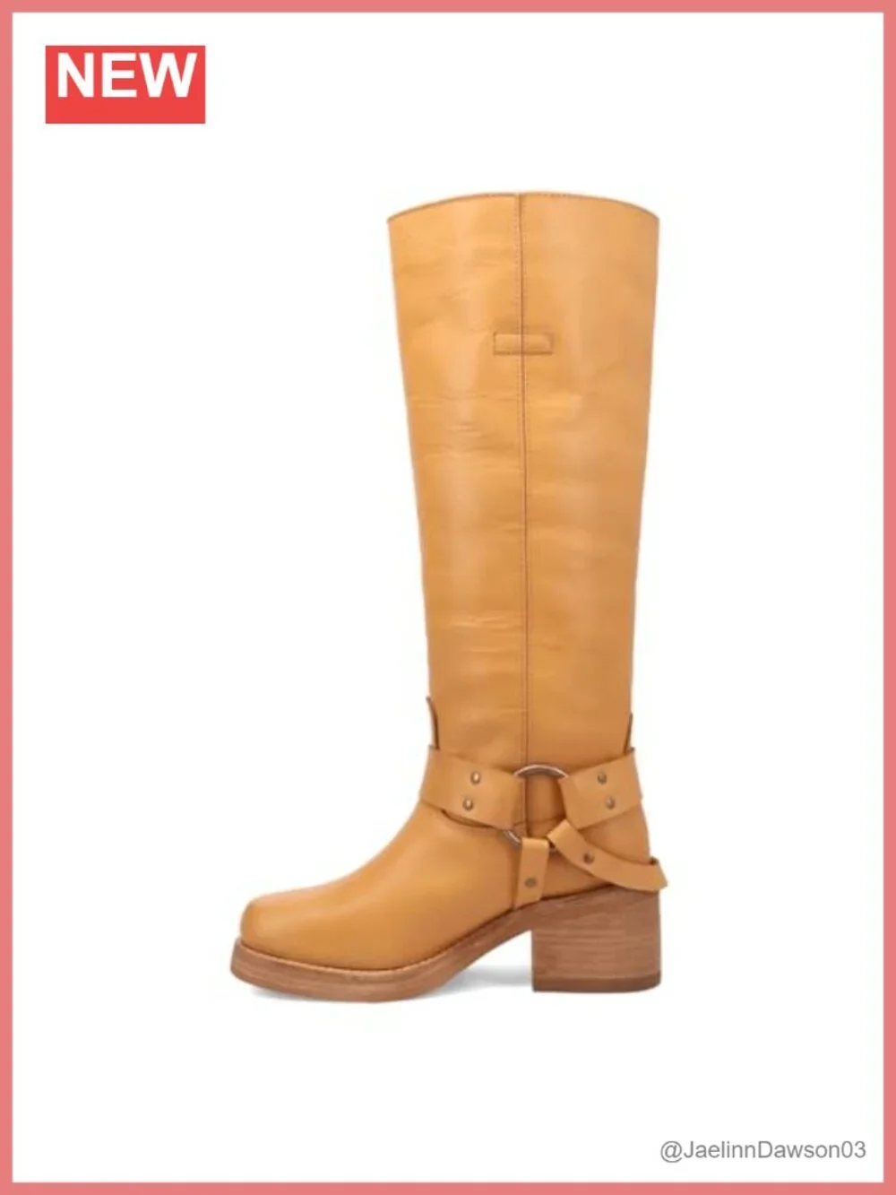 Dingo Women's Casbah Pull-On Knee High Leather Boots Block Heel Cushion